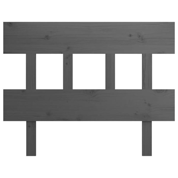 Sänggavel - Furu - Grå - 93,5 x 3 x 81 cm - Klassisk stil - Tidlös Grå