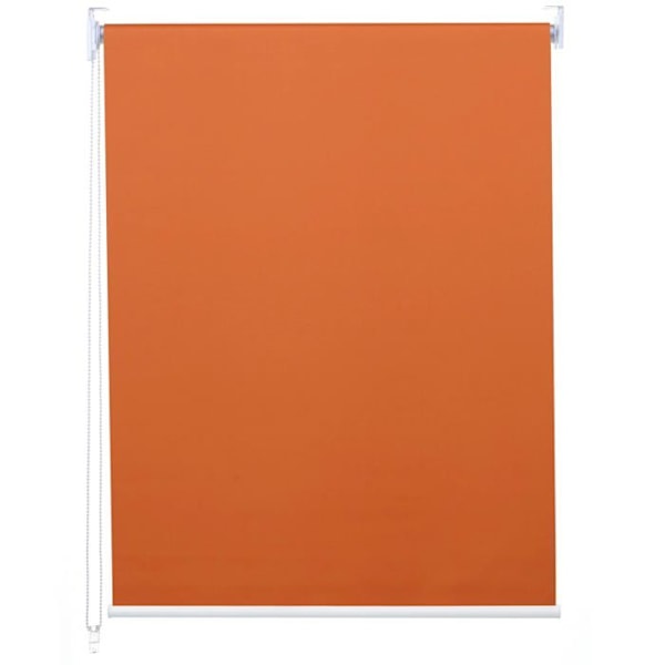 Rullgardin fönster mörkläggande solskydd sidodragningsgardin 50 x 160 ogenomskinlig orange