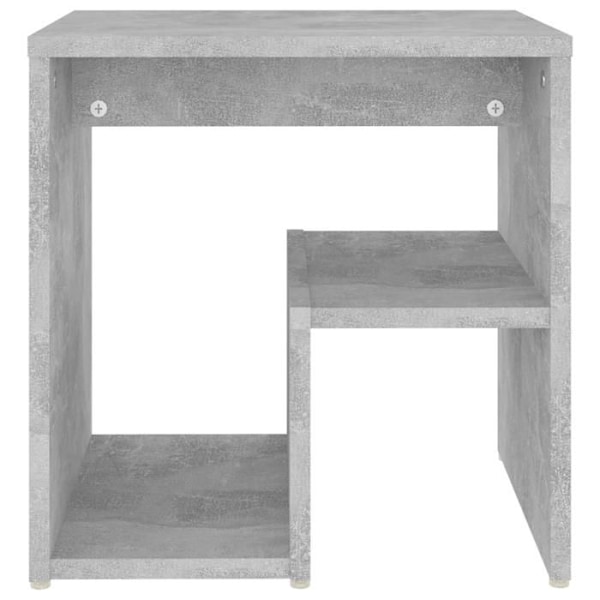 Sängbord med hylla 40 x 30 x 40 cm grå ingenjörsträ DEC033977 kastanj