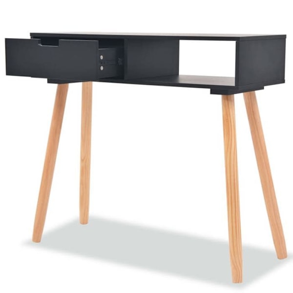 Moderne entrekonsol møbel med skuffe 80 x 30 x 72 cm MDF sort DEC031738 Svart