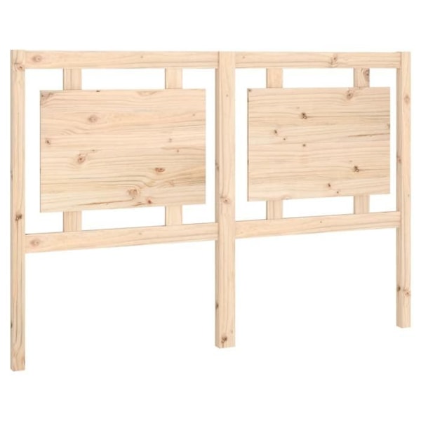 Hovedgærde - Massivt fyrretræ - 145,5 x 4 x 100 cm - Beige farve - Moderne design - Rustik charme