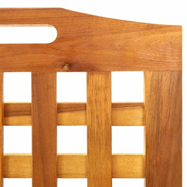 Paravent avdelare för rum skiljevägg 3 paneler 121 x 2 x 170 cm akaciaträ brun DEC030720 kastanj