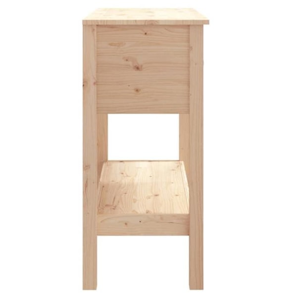 Konsolbord til entré, stue møbel med skuffer 75 x 35 x 75 cm i massiv fyrretræ DEC031570 kastanj