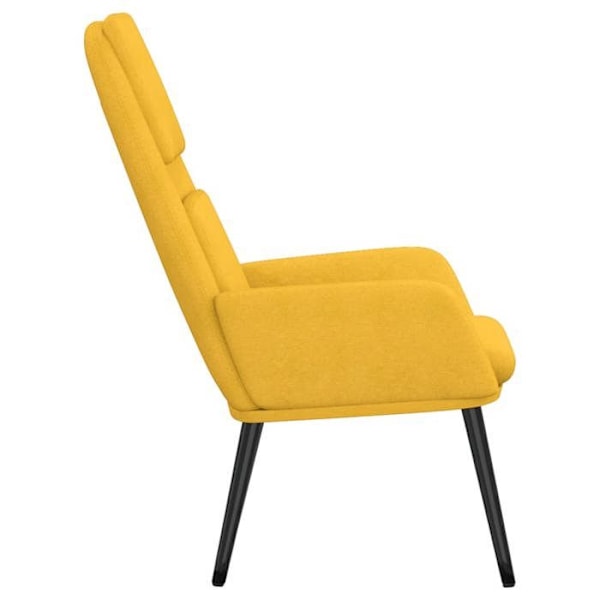 Lounge fåtölj soffa design modern design modern senapsgul tyg gul DEC026707 Gul