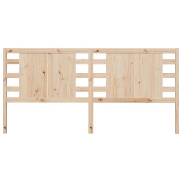 Hovedgærdet til seng, soveværelse, møbel 206 x 4 x 100 cm, massiv fyrretræ TDL0206090