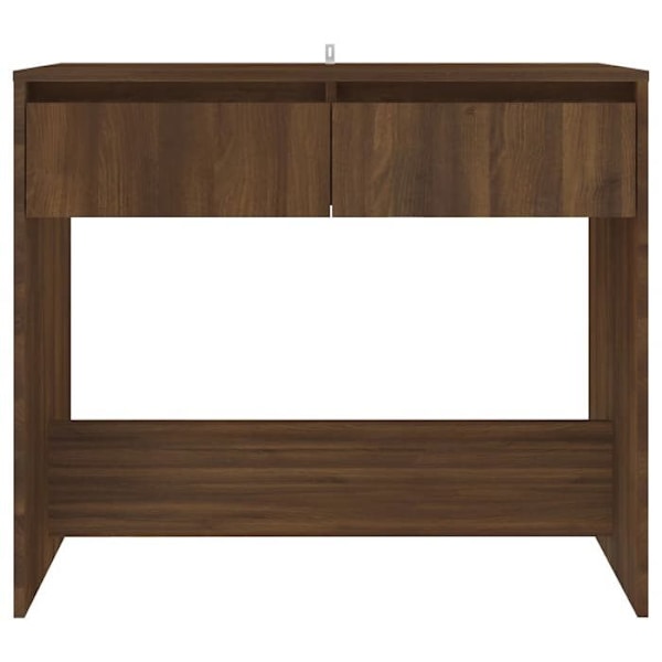 Toiminnallinen ja tyylikäs konsolipöytä laatikoilla 89 x 41 x 76,5 cm ruskeaa engineering-puuta DEC031895 kastanj