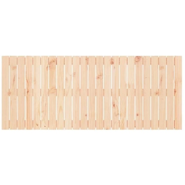 Hovedgærde til soveværelse, vægmonteret møbel i paletstil 147 x 3 x 60 cm, massivt fyrretræ TDL0202773 kastanj