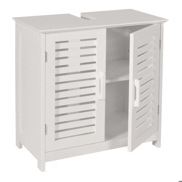 Kylpyhuoneen allaskaappi, 60 x 60 x 30 cm, valkoinen MDF, 04_0007843 Vit
