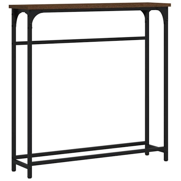 Praktisk konsolbord för en organiserad entré 75 x 19,5 x 75 cm brun ingenjörsmaterial och metall DEC031875 kastanj