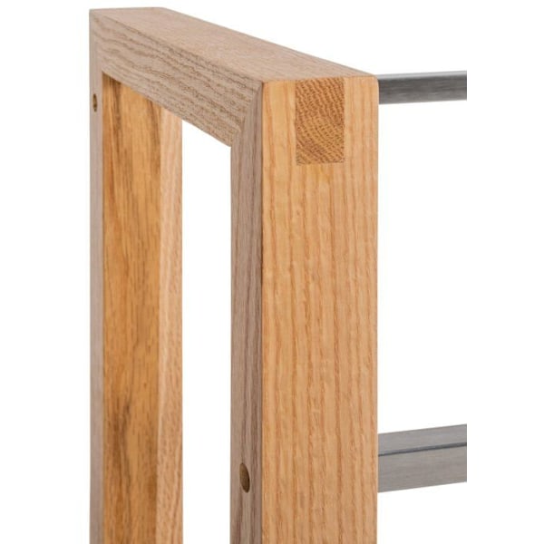 hylla för 3 dryckeslådor förvaring stöd flaskor 112x56 cm i ek 10_0003148 kastanj