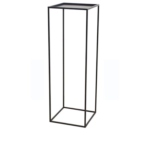 Moderne Planteholder Sort 34 x 34 x 103 cm Elegant Design i Jern Højde 103 cm DEC050066 Svart