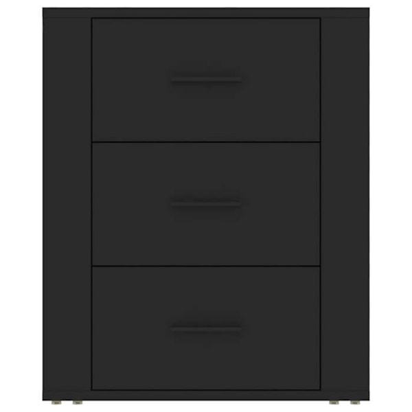 Nattesenhed med 3 skuffer 50 x 36 x 60 cm sort ingeniørtræ DEC034512 kastanj