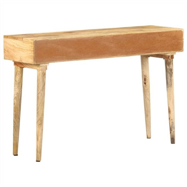 Moderne entrekonsol møbel sidebord med skuffer 115 x 35 x 76 cm mango træ DEC031539 kastanj