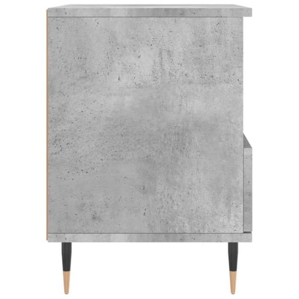 Sæt med 2 natborde med skuffe og åbent rum 40 x 35 x 50 cm grå ingeniørtræ DEC035375 kastanj