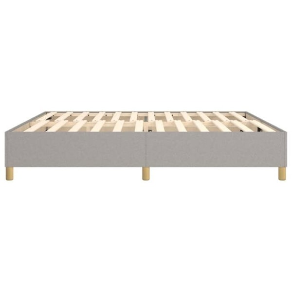 Sommier - TDL - 200x200 cm - Vaaleanharmaa kangas - 2 henkilöä - Vanerilastat Ljusgrått