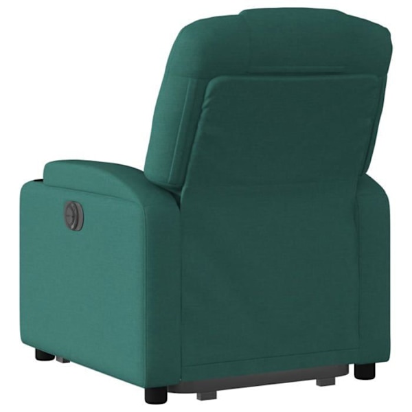 Fauteuil relax TV med komfortabel polstring, elektrisk løftefunktion i mørkegrøn stof DEC028222 Guld