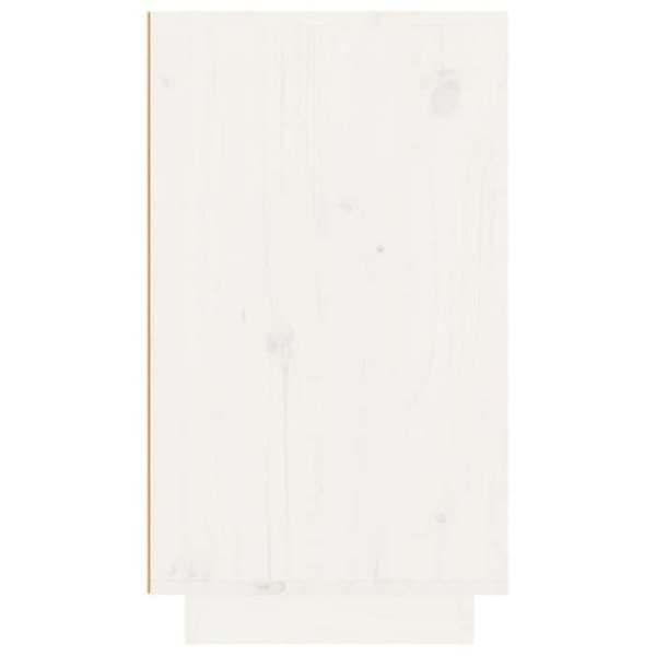 Viinikaappi enintään 10 pulloa 23 x 34 x 61 cm valkoista massiivista mäntyä DEC024257 Vit