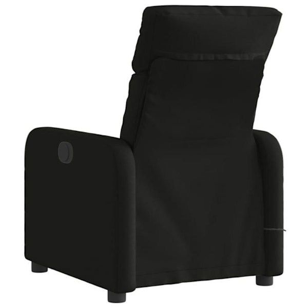 TV afslapningsstol med massagefunktion, elektrisk, 6 massagepunkter i sort stof DEC027232 Svart