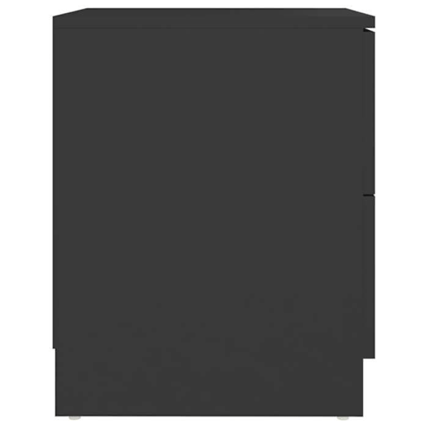 Sæt af 2 natborde med to skuffer 40 x 40 x 50 cm sort ingeniørtræ DEC035578 kastanj