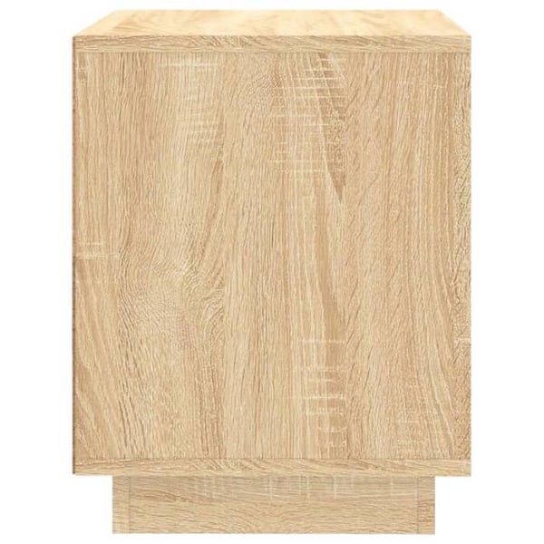 Nattested med skuffe og dør 44 x 35 x 45 cm ingenierisk træ farve eg DEC033878 kastanj