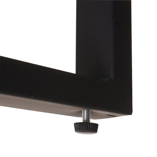 Bordstablett låg bord i metall 51x50x54 cm MDF grå marmorutseende 04_0008495 Grå