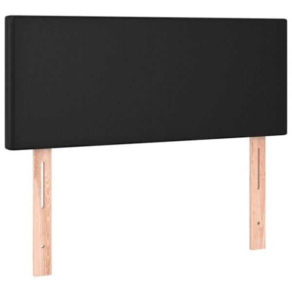 Huvudgavel - LED - Svart - 80x5x78/88 cm - Syntetiskt läder - Klassisk stil Svart