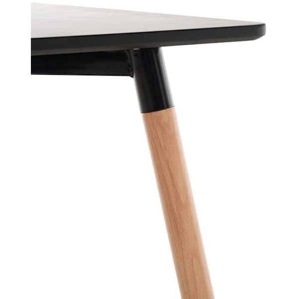 Designet køkkenbord i enkel stil 60x60x70 cm i sort MDF 10_0005531 Svart