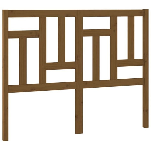 Hovedgærde - Massivt træ - Lys brun - 125,5 x 4 x 100 cm - Moderne design - Soveværelse Ljusbrun