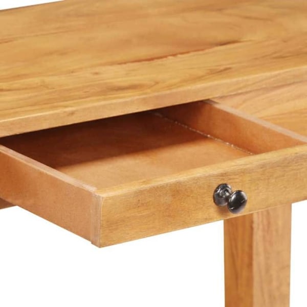 Konsolbord til entreen, stue møbel med skuffe 100 x 40 x 76 cm acaciatræ DEC031500 kastanj