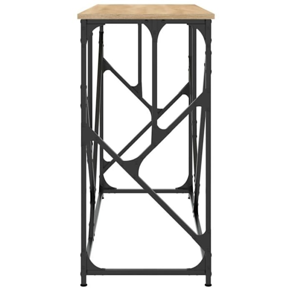 Kätevät konsolipöydät eteisen järjestämiseen 100 x 40 x 80 cm kuitulevyä ja metallia DEC031921 kastanj