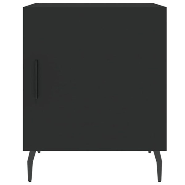 Natteskab med skab med dør 40 x 40 x 50 cm sort ingeniørtræ DEC034465 kastanj
