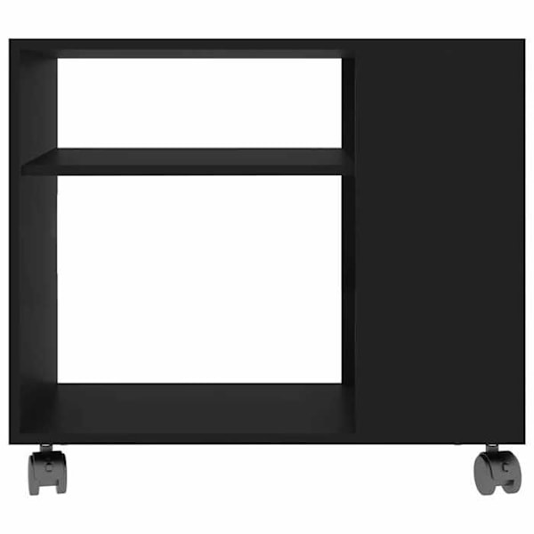 Konsolbord til opholdsstue på hjul 70 x 35 x 55 cm sort ingeniørtræ DEC032504 kastanj