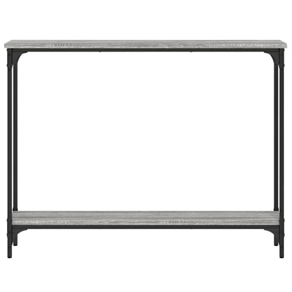 Konsolbord för praktisk avställning i en organiserad hall 100 x 22,5 x 75 cm grå ingenjörsträ och metall DEC032184 kastanj