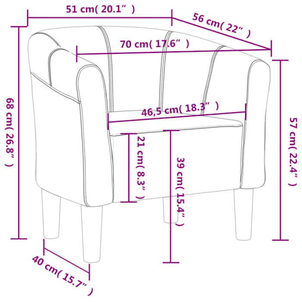 Lounge stol komfortabel sæde rund ryg moderne design i sort stof DEC026471 Svart