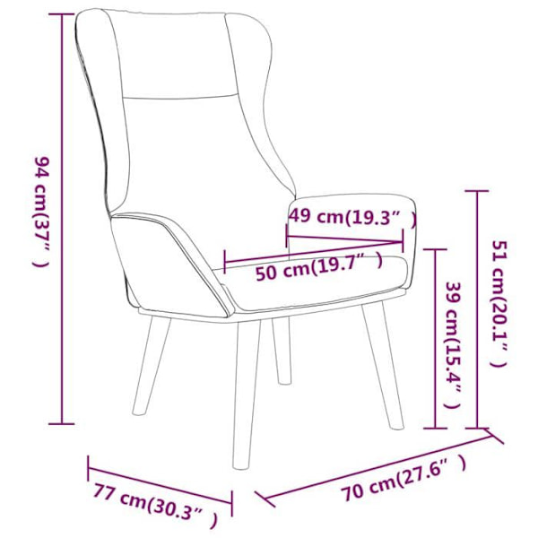 Loungestol modern design i mørkegrønt stof DEC026780 Grön