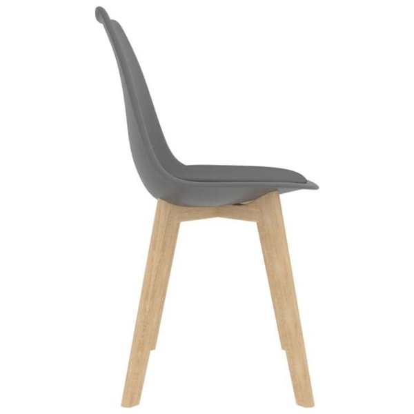 Set med 2 matstolar Grå