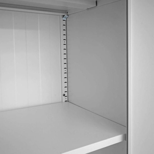 Kontor skab alsidigt møbel med 2 låsbare metal døre grå 185x90x40cm 04_0001479 Grå