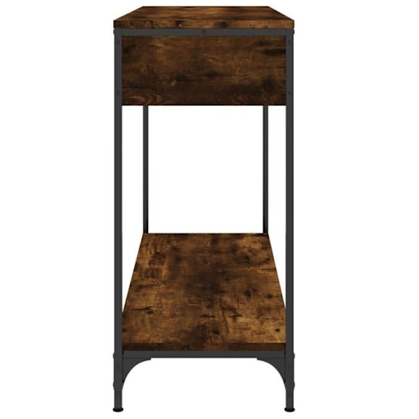 Entrémöbel konsolbord i elegant design med lådor 100 x 34,5 x 75 cm i engineeringträ brun och metall DEC031763 kastanj