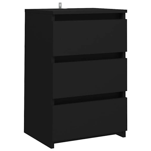 Yöpyöriä 3 laatikolla 40 x 35 x 62,5 cm mustasta lastulevystä DEC034448 Svart