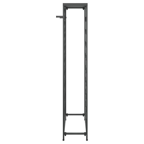 Casier til opbevaring af 45 flasker vin 54 x 18 x 100cm smedejern sort DEC024279 Svart
