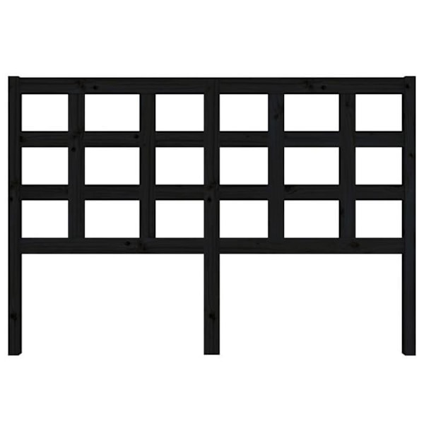 Hovedgærde - Fyrretræ - Sort - 145,5x100 cm - Moderne stil - Moderne design Svart