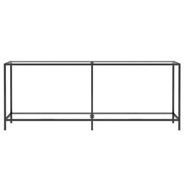 Praktiskt konsolbord 200 x 35 x 75,5 cm i transparent säkerhetsglas och stål DEC032271 Transparent