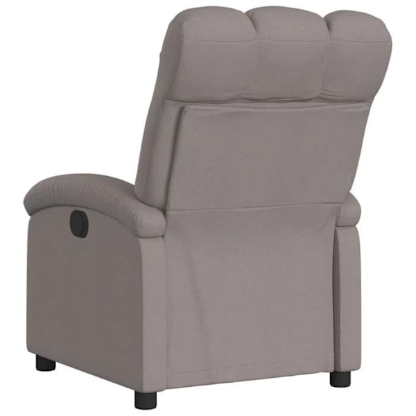 Fauteuil relax TV med komfortabel polstring og manuel vippemekanisme i taupe stof DEC028196 Guld