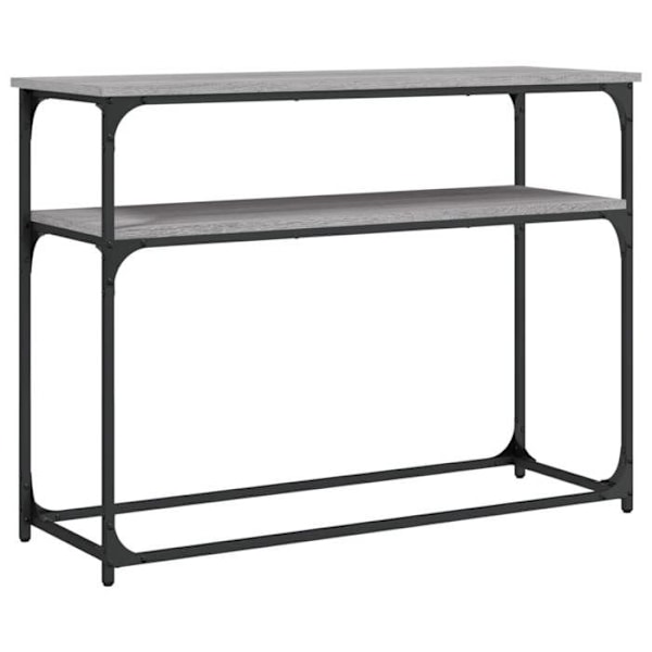 Modern konsolmöbel för entré med hylla 100 x 35,5 x 75 cm grå ingenjörsträ DEC032199 kastanj