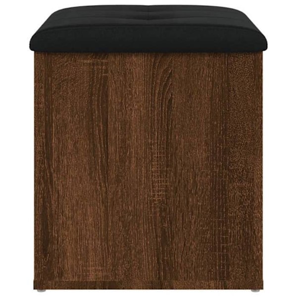 Banc banquette de rangement couleur chêne marron 42 x 42 x 45 cm puukaluste DEC024736 kastanj