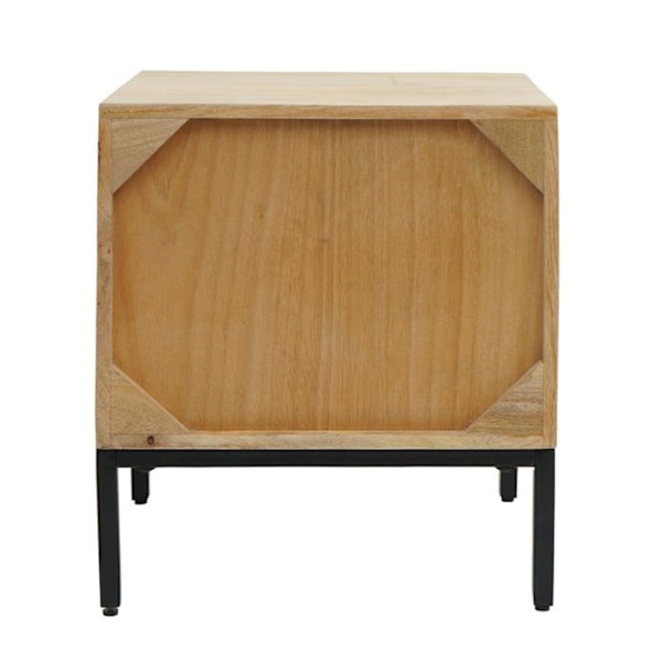 Nattetable sidebord med skuffer i mangotræ 51 x 45 x 40 cm 04_0008528 kastanj