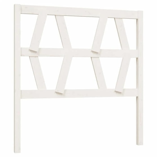 Hovedgærde - Træ - 96x4x100 cm - Hvid - Moderne - Moderne design Vit