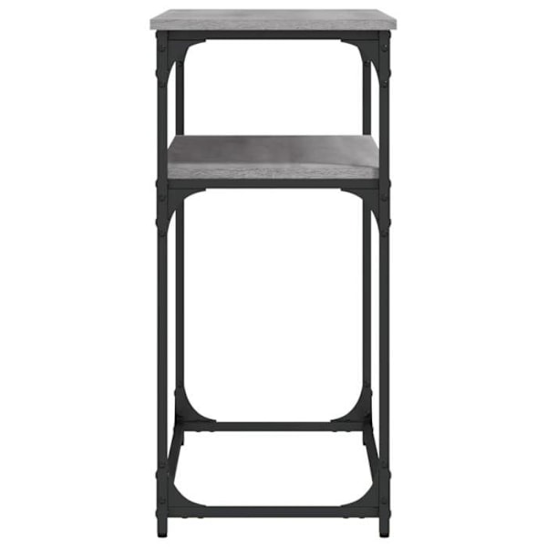 Modern konsolmöbel för entré med hylla 100 x 35,5 x 75 cm grå ingenjörsträ DEC032199 kastanj