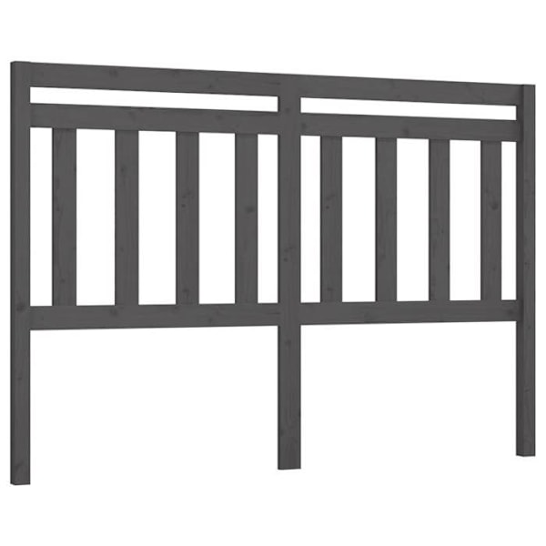 Senggavl tilbehør soveværelse møbel 166 x 4 x 100 cm grå fyrretræ TDL0203380