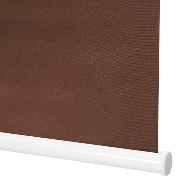 Fönsterjalusi med mörkläggning, solskydd, sidodriven jalusi 70 x 230, opak brun